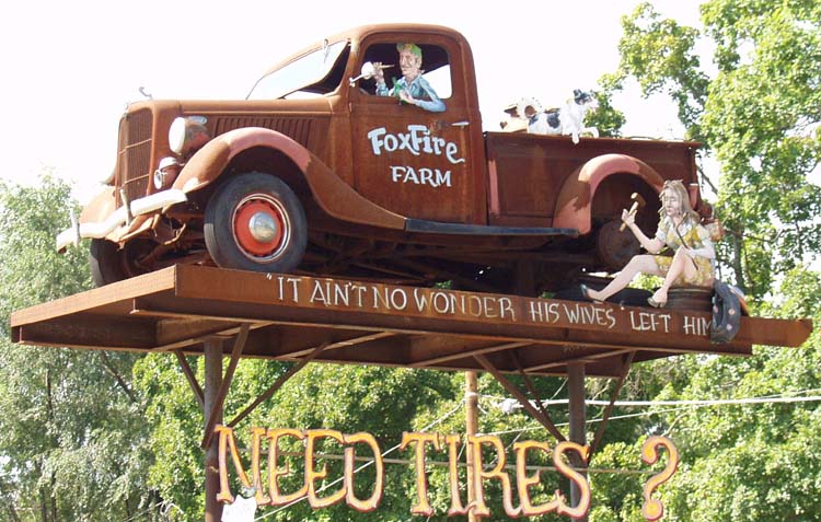 36 Ford Pickup Tire Sign